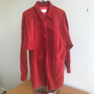 Saks Fifth Avenue Suede Leather Jacket/Shirt